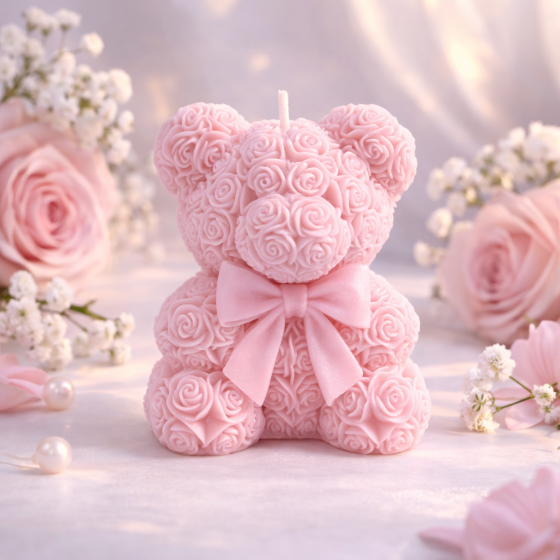 Silikonski kalup za svijeće - medo II